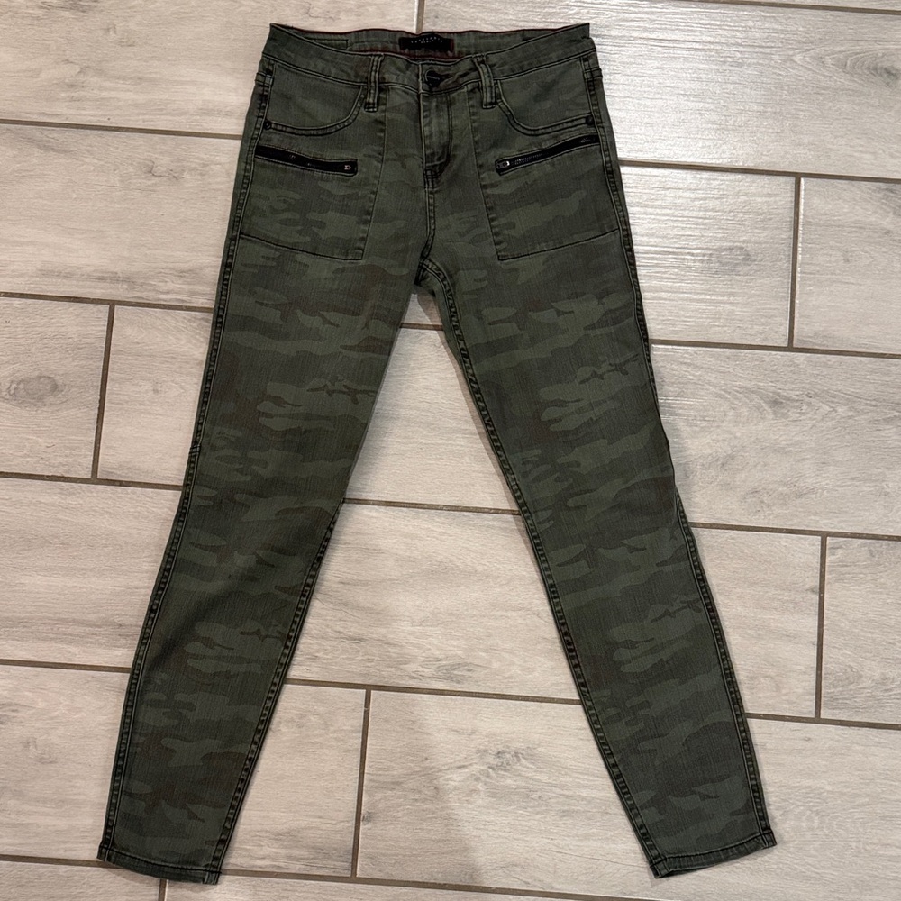 Sanctuary Olive Camouflage Skinny Jeans